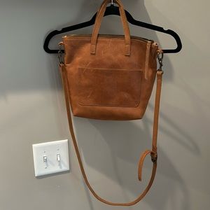 Able brown leather crossbody